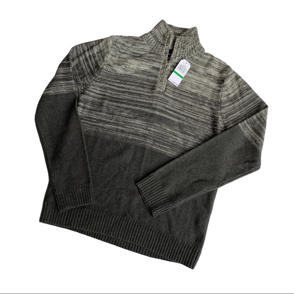 Nautica Other - Nautica Boys Heather Grey Mock Neck Sweater Large